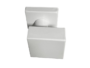 Pomoli Girevoli Quadro Decentrato Collo Tondo d.50x50x60h Rosetta Quadra d.50x50x10h AISI304 RAL9016 Bianco Opaco | Fimet Maniglie - immagine 3